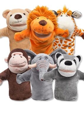 Plush Animal Hand Puppet Set - Bear &
Elephant ONLY